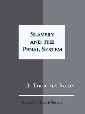 cover image of Slavery and the Penal System